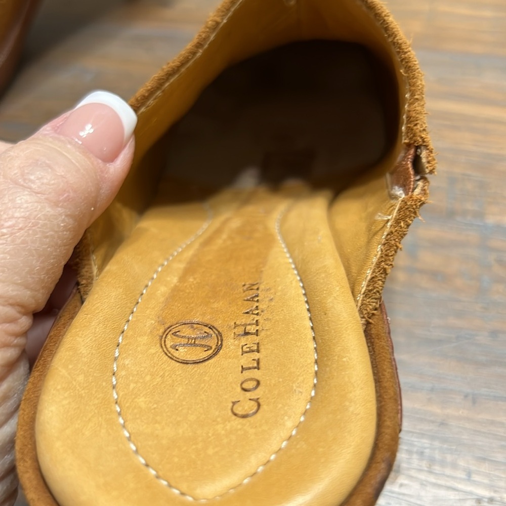 Vintage Cole Haan Devon Clog Mules Size 9B - Picture 4 of 9